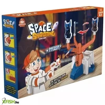 Űrlövészet fegyverrel, céltáblával, töltényekkel