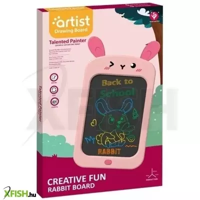 nyuszis lcd színes rajztábla - 28,5 cm