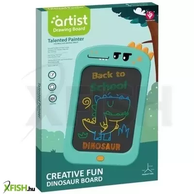 Dinós LCD színes rajztábla - 25,5 cm