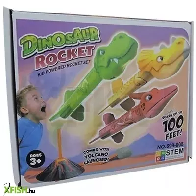 Dinós rakétakészlet vulkánkilővővel