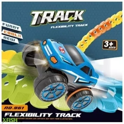 Építsd magad rugalmas versenypálya - 95 db, autó