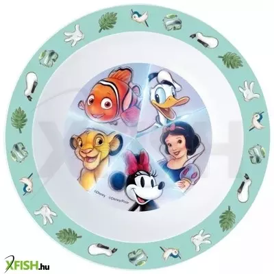 Disney: Műanyag mikrózható mélytányér, Mesehősök - 16 cm