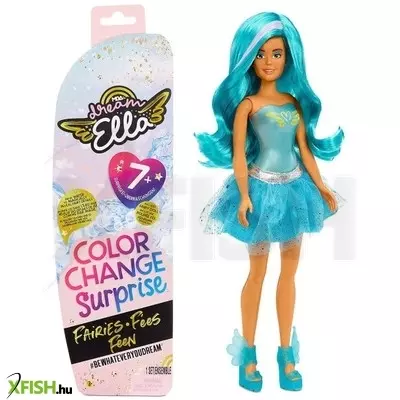 Dream Ella: Színváltós tündér baba kék parókával