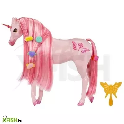 Dream Ella: Candy unikornis figura cukorka alakú sörénydíszekkel - pink