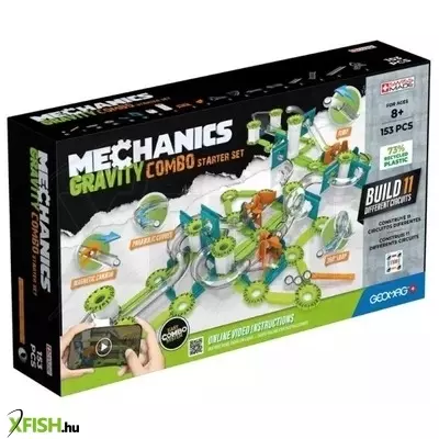 Geomag Mechanics: Gravity Combo Starter Set mágneses építőjáték - 153 db-os