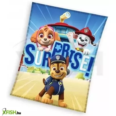 Mancs őrjárat: Surprise! korall takaró - 130 x 170 cm