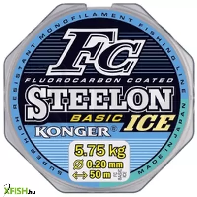 Konger Steelon Fc Basic Ice Monofil Előkezsinór 50m 0,12mm 2,6Kg
