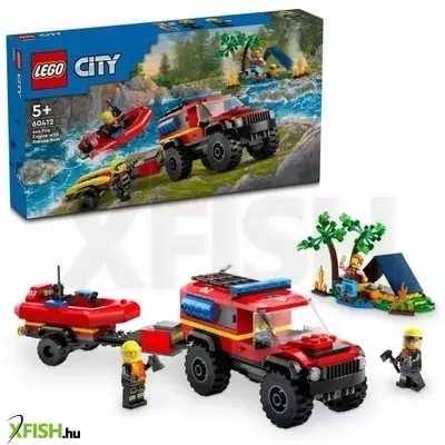 lego® city: 4x4-es tűzoltóautó mentőcsónakkal 60412
