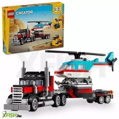 Lego® Creator: 3 az 1-ben Platós teherautó és helikopter 31146