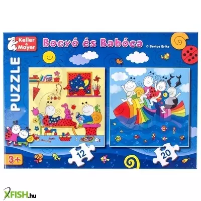Keller mayer bogyó és babóca szivárványhal 12 és 20 darabos puzzle