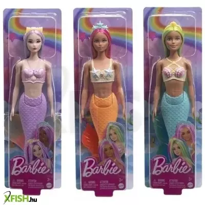 Barbie Dreamtopia: Színes hajú sellő baba - többféle