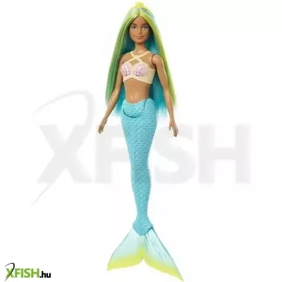 Barbie Dreamtopia: Színes hajú sellő baba kék uszonnyal