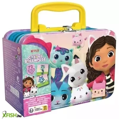 gabi babaháza: memória játék fém dobozban