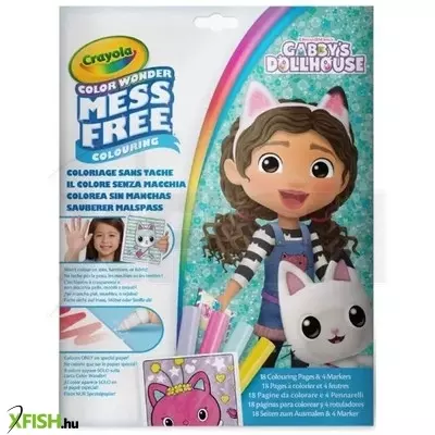 Crayola Color Wonder: Gabi babaháza maszatmentes kifestő készlet mappában