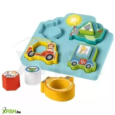 Fisher-Price: Forma és járgány kirakó fénnyel és hanggal