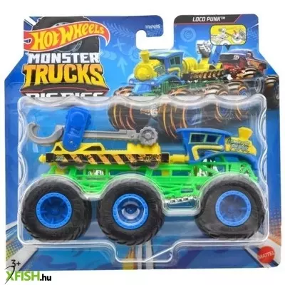 Hot Wheels: Monster Trucks hatkerekű vontató szörnyjárgány - többféle