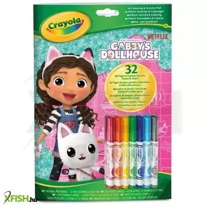 Crayola Color & Activity: Gabi babaháza foglalkoztató 7 db filctollal