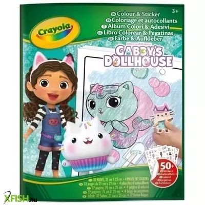 Crayola színező és matricázó füzet - Gabi babaháza