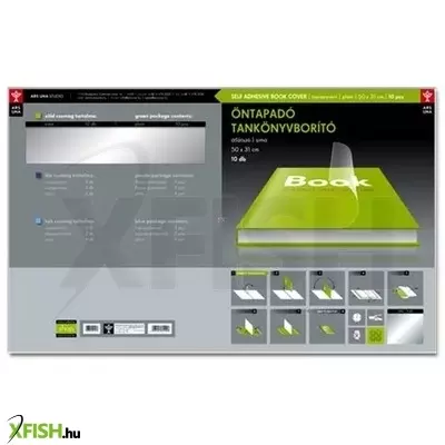 öntapadós tankönyv és füzet borító fólia - a4, sima, 10 ív