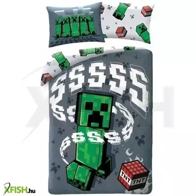 Minecraft: Creeper és TNT kétrészes ágyneműhuzat garnitúra - 140 x 200 cm