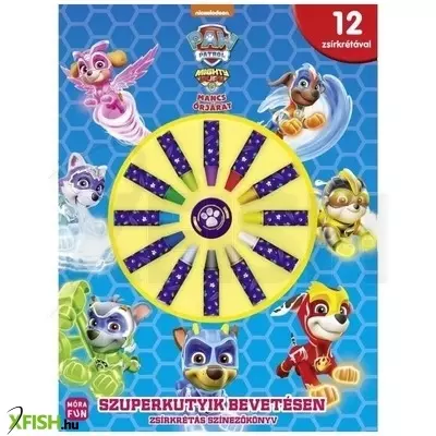 Mancs őrjárat: Mighty Pups - Szuperkutyik bevetésen zsírkrétás színezőkönyv