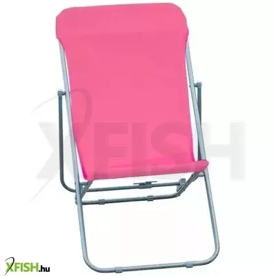 Összecsukható fémvázas kerti szék gyerekeknek - pink