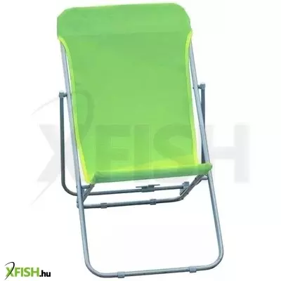 Összecsukható fémvázas kerti szék gyerekeknek - zöld