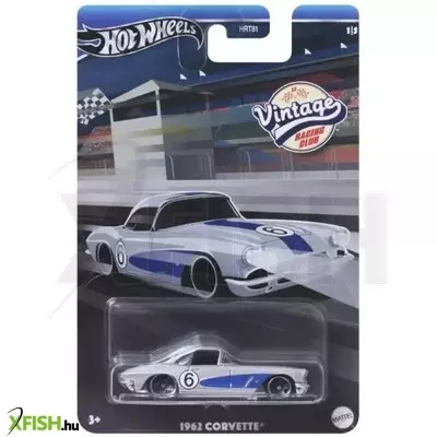 Hot Wheels: 1962 Corvette vintage kisautó, 1:64