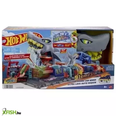Hot Wheels City: Ultra cápa autómosó Color Reveal kisautóval - 91 cm