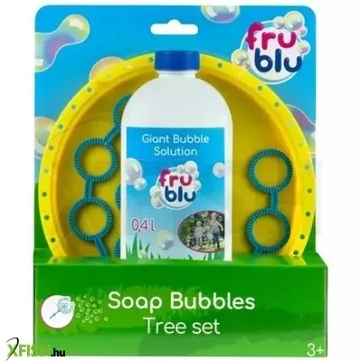 FruBlu: Bokor buborékfújó szett 0,4 liter folyadékkal