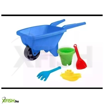 Wader: Talicska homokozó készlettel - kék