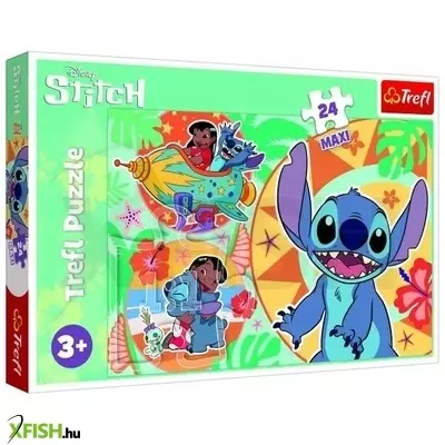 Trefl: Lilo&Stich, Barátság maxi puzzle - 24 darabos