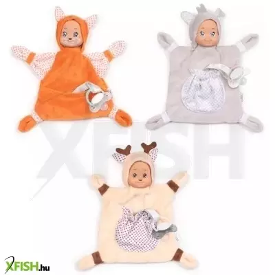 minikiss: állatbaba szundikendő cumitartó zsebbel - többféle