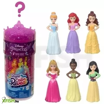 Disney hercegnők: Color Reveal meglepetés mini baba - Királyi parti