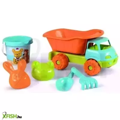 Homokozó készlet dömperrel - 6 db-os