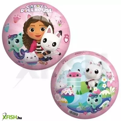 John: Gabi babaháza mintás gumilabda - 23 cm