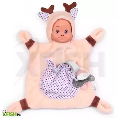 MiniKiss: Állatbaba szundikendő cumitartó zsebbel - Őzike