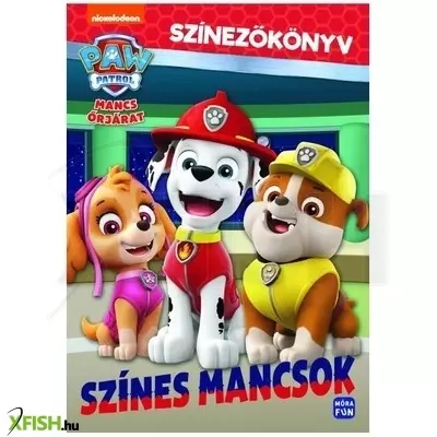 Mancs Őrjárat: Színes mancsok - Színezőkönyv