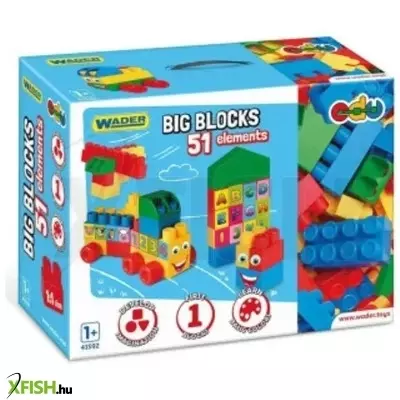 Wader: Nagy építőkockák - 51 db-os