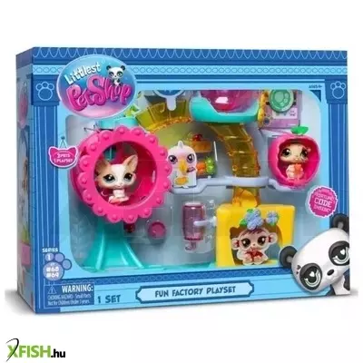 Littlest Pet Shop: Mókagyár játékszett 2 db figurával, 1. széria
