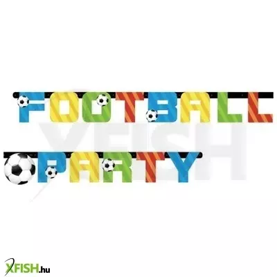 Football party foci témájú papírgirland - 1,6 méter