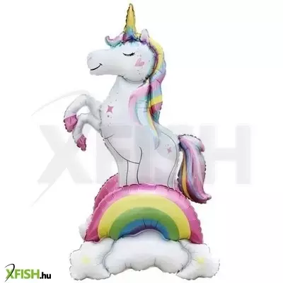 Unikornis alakú fólia lufi - 94 x 52 x 43 cm