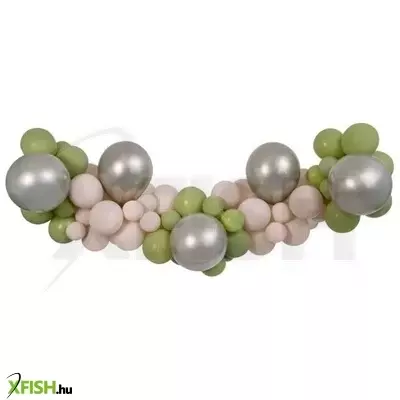 Lufi girland pasztell színekben - 65 db-os