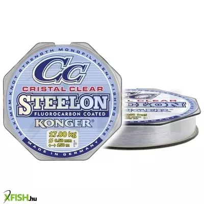 Konger Steelon Cristal Clear Fluorocarbon Coated Monofil Zsinór 100m 0,12mm 2,65Kg