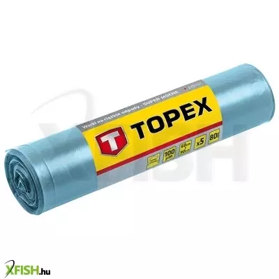 Neotools szemeteszsák 80l, nagy teherbírású, kék, méretek60x90cm, vastagság 100 mic, ldpe fólia, 5db