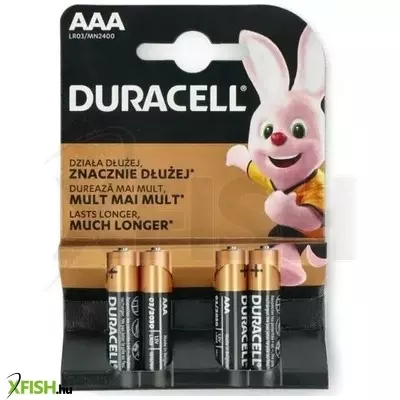 Duracell: AAA Alkáli elem - 4 db