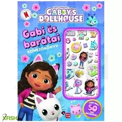 Gabi és barátai Gabi babaháza - Színezőkönyv pufi matricákkal