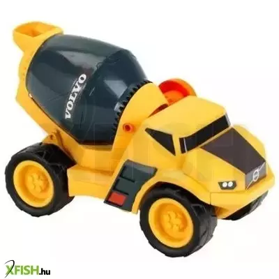 Volvo: Fekete-sárga műanyag betonkeverő - 1:24
