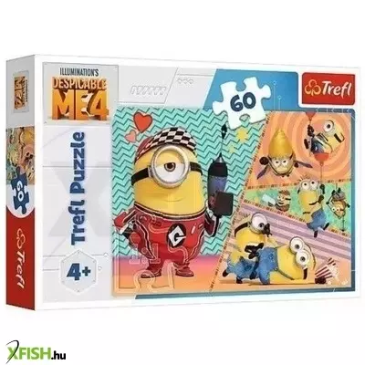 Trefl: Boldog Minyonok puzzle - 60 darabos