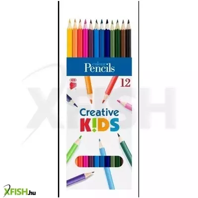 ICO Creative Kids: Hatszögletű színes ceruza - 12 db-os